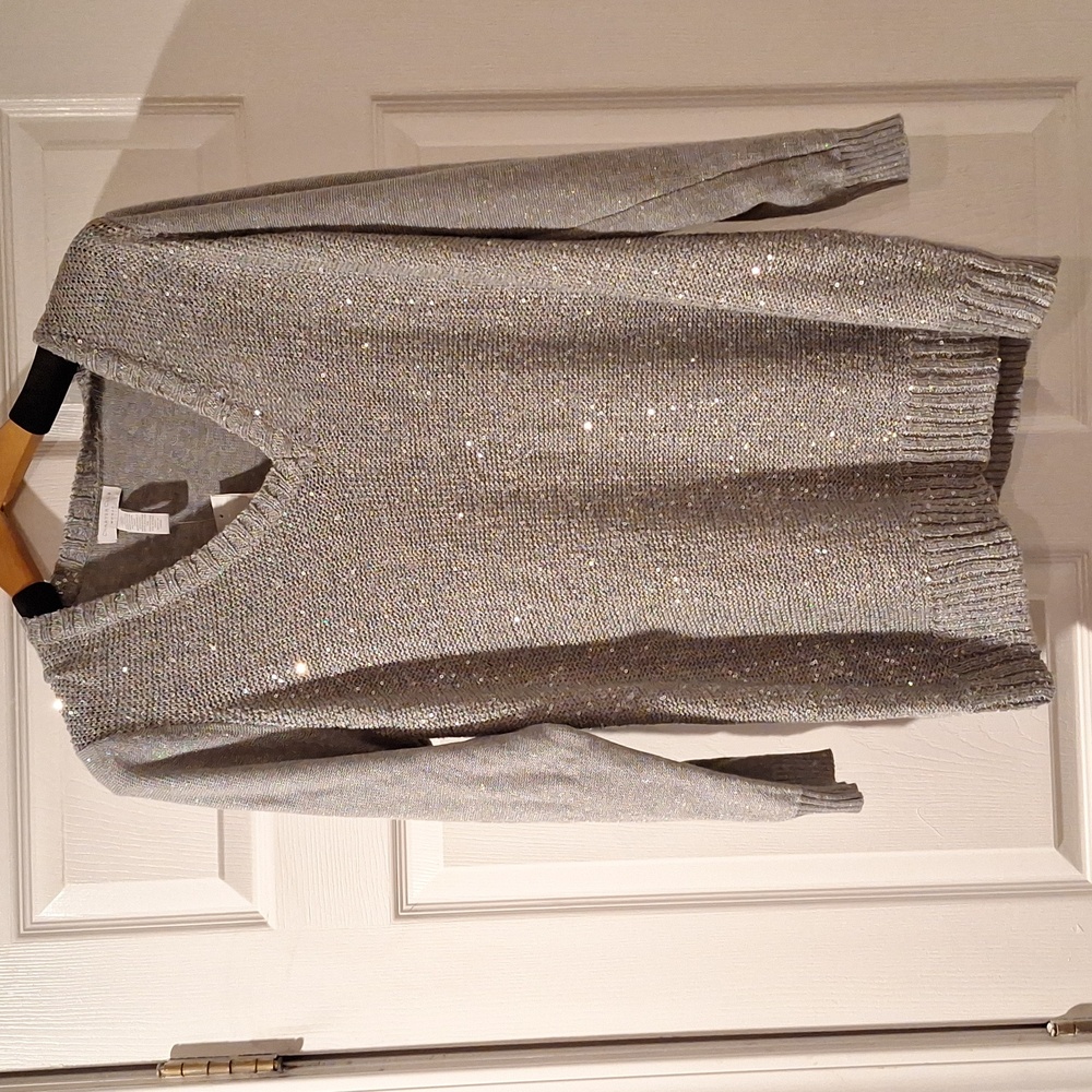 Sequin Silver sweater